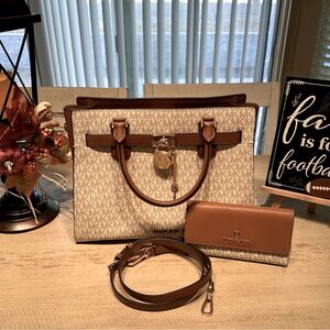 Michael Kors Hamilton Satchel and Wallet